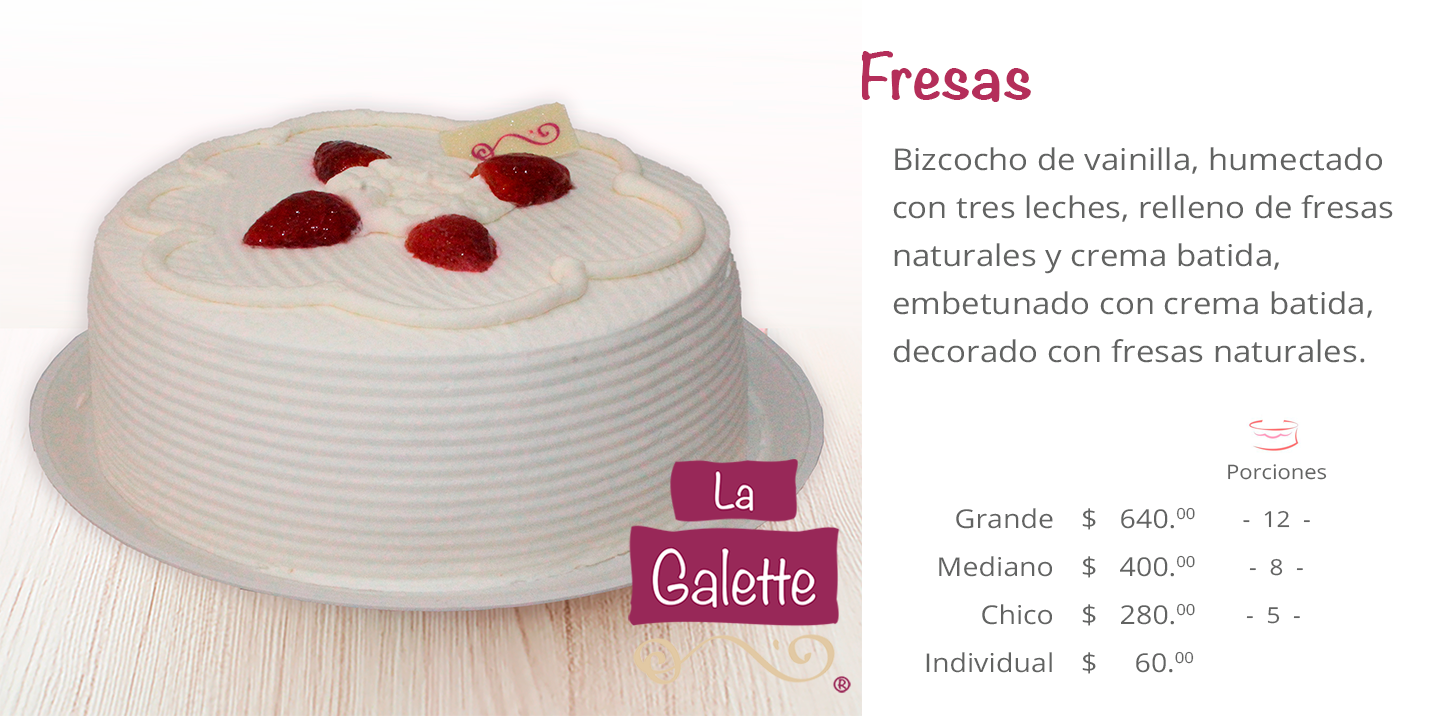 Pastel Fresas